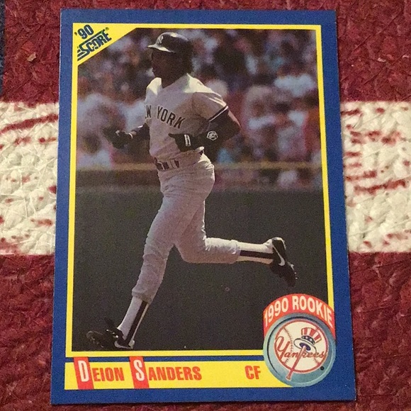 score Other Deion Sanders 99 Rookie Card Ny Yankees Mlb Baseball